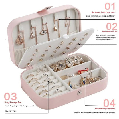 Big Jewellery Box - Jewellery Organizer Box - Jewelry Leather Jewelry Box