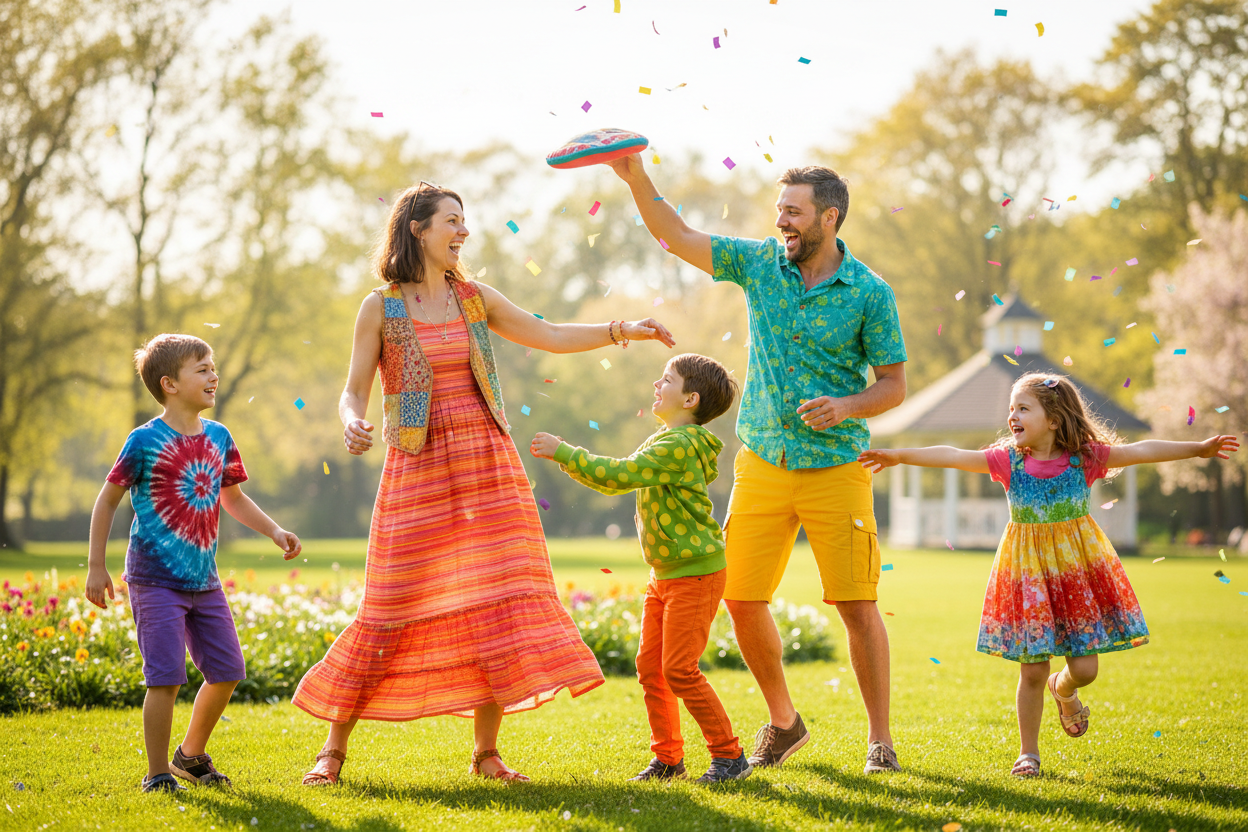 color ful cloths and play in stning position