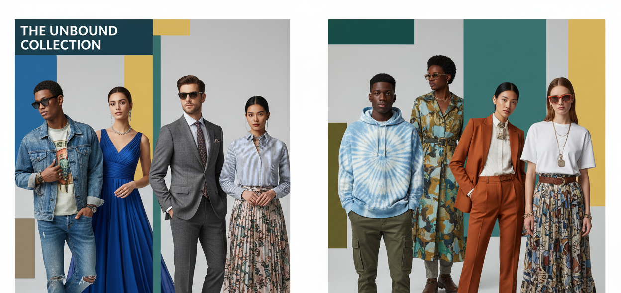 male female both clothing wear multipule desigh